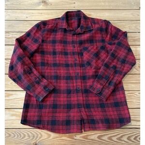 LCW Casual Flannel Button Up Shirt Size Small Men’s Red Black